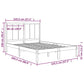 Bedframe Massief Grenenhout Honingbruin 140X200 Cm