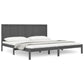 Bedframe Massief Grenenhout Grijs 180X200 Cm 6Ft Super King
