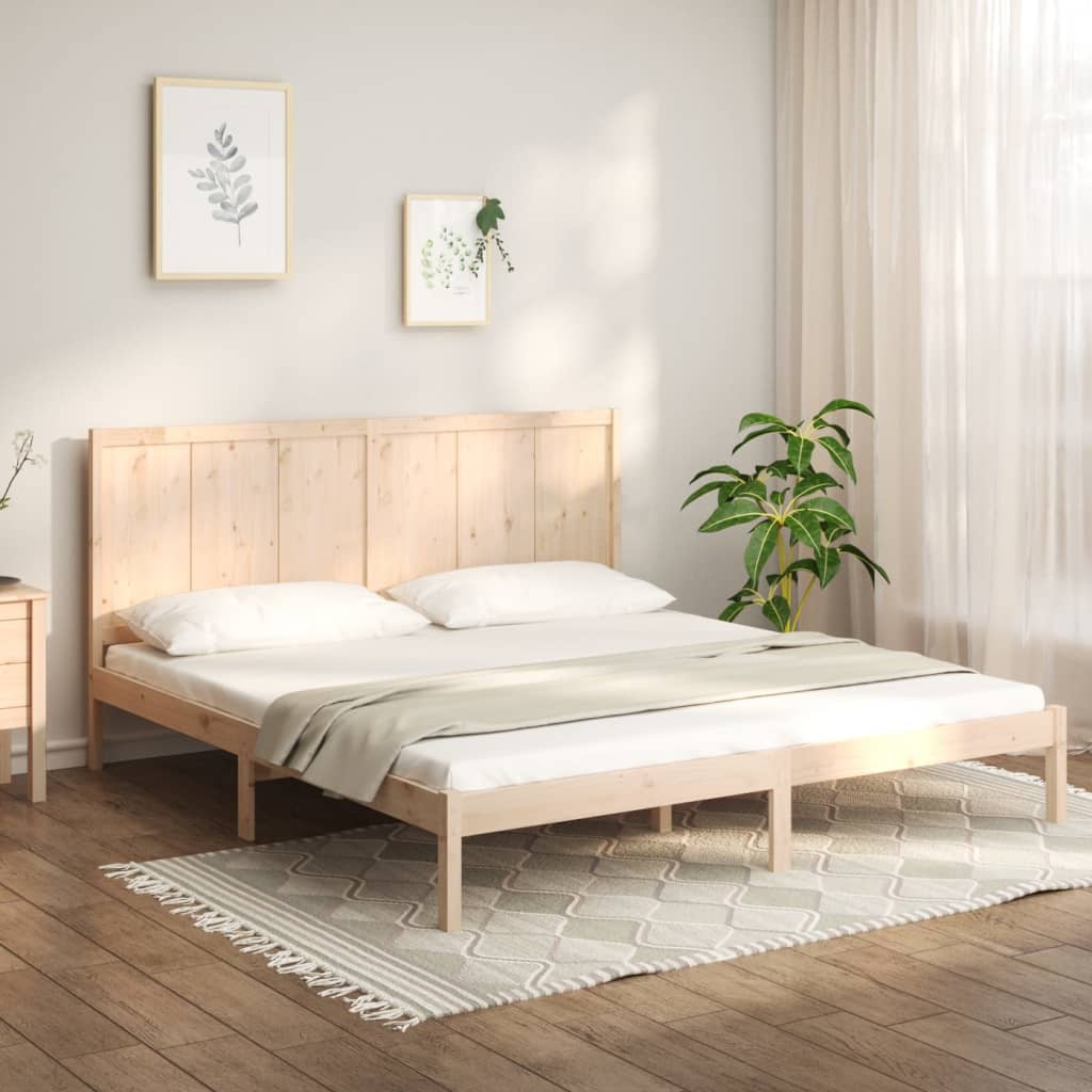 Bedframe Massief Grenenhout 200X200 Cm