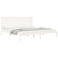 Bedframe Massief Grenenhout Wit 200X200 Cm