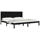 Bedframe Massief Grenenhout Zwart 200X200 Cm