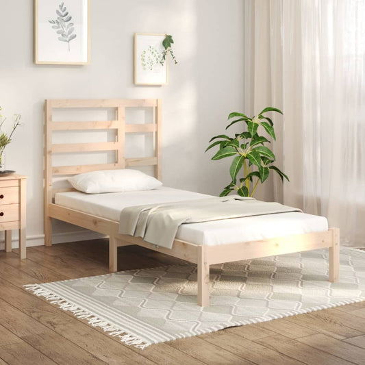 Bedframe Massief Hout 75X190 Cm 2Ft6 Small Single