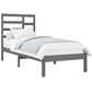 Bedframe Massief Hout Grijs 75X190 Cm 2Ft6 Small Single