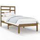 Bedframe Massief Hout Honingbruin 75X190 Cm 2Ft6 Small Single
