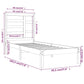 Bedframe Massief Hout 90X190 Cm 3Ft Single