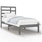 Bedframe Massief Hout Grijs 90X190 Cm 3Ft Single