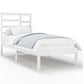 Bedframe Massief Hout Wit 90X200 Cm