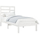 Bedframe Massief Hout Wit 90X200 Cm