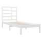 Bedframe Massief Hout Wit 90X200 Cm