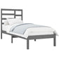 Bedframe Massief Hout Grijs 90X200 Cm