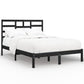 Bedframe Massief Hout Zwart 120X200 Cm