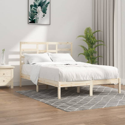 Bedframe Massief Hout 150X200 Cm 5Ft King Size