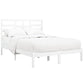 Bedframe Massief Hout Wit 160X200 Cm