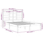 Bedframe Massief Hout Wit 160X200 Cm