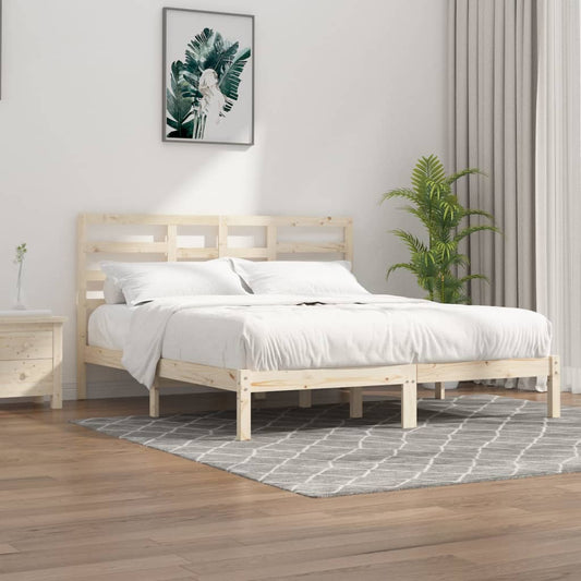 Bedframe Massief Hout 200X200 Cm