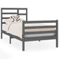 Bedframe Massief Hout Grijs 75X190 Cm 2Ft6 Small Single