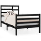 Bedframe Massief Hout Zwart 75X190 Cm 2Ft6 Small Single