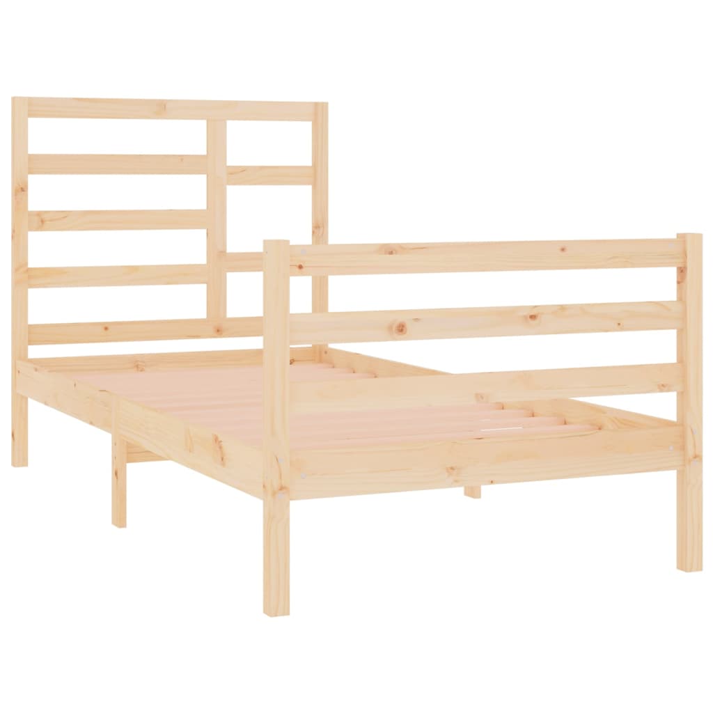 Bedframe Massief Hout 90X190 Cm 3Ft Single