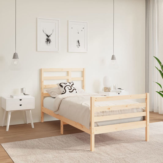 Bedframe Massief Hout 90X190 Cm 3Ft Single