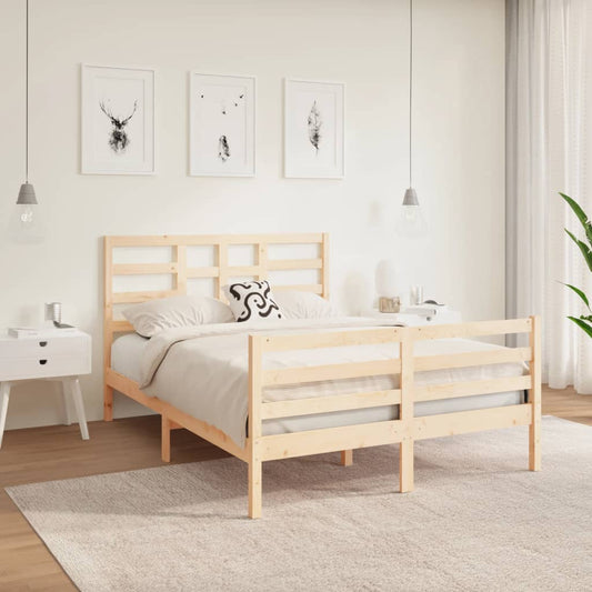 Bedframe Massief Hout 135X190 Cm 4Ft6 Double