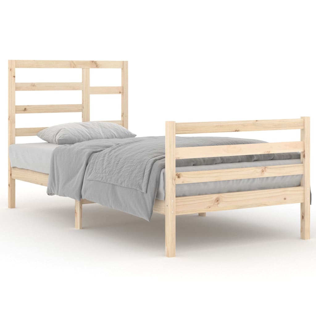 Bedframe Massief Hout 90X200 Cm
