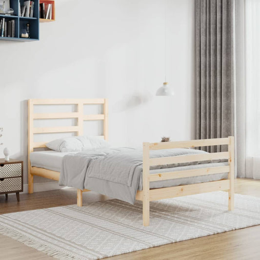 Bedframe Massief Hout 90X200 Cm