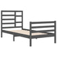 Bedframe Massief Hout Grijs 90X200 Cm
