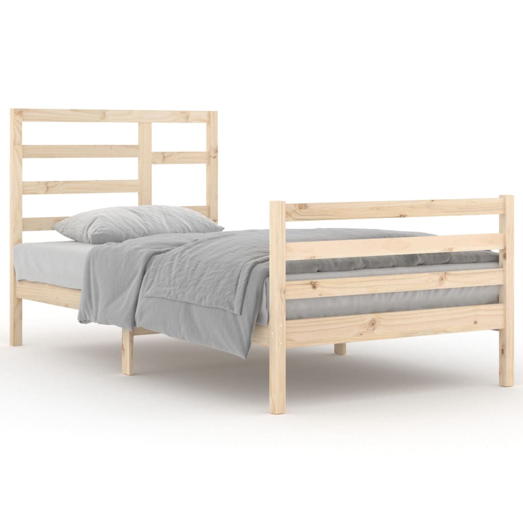 Bedframe Massief Hout 100X200 Cm