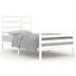 Bedframe Massief Hout Wit 100X200 Cm
