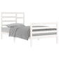 Bedframe Massief Hout Wit 100X200 Cm