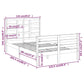 Bedframe Massief Hout Honingbruin 120X200 Cm