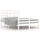 Bedframe Massief Hout Wit 140X200 Cm