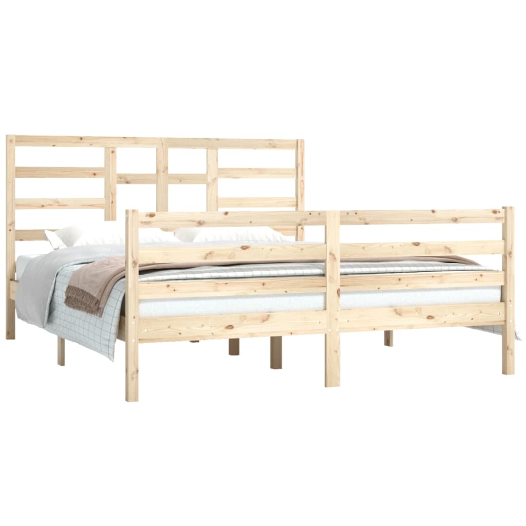 Bedframe Massief Hout 160X200 Cm