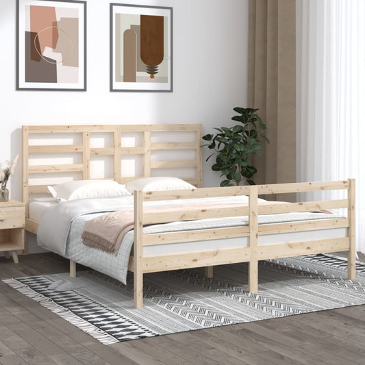 Bedframe Massief Hout 160X200 Cm