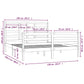 Bedframe Massief Hout Wit 160X200 Cm
