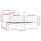 Bedframe Massief Hout Grijs 180X200 Cm 6Ft Super King