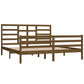 Bedframe Massief Hout Honingbruin 180X200 Cm 6Ft Super King