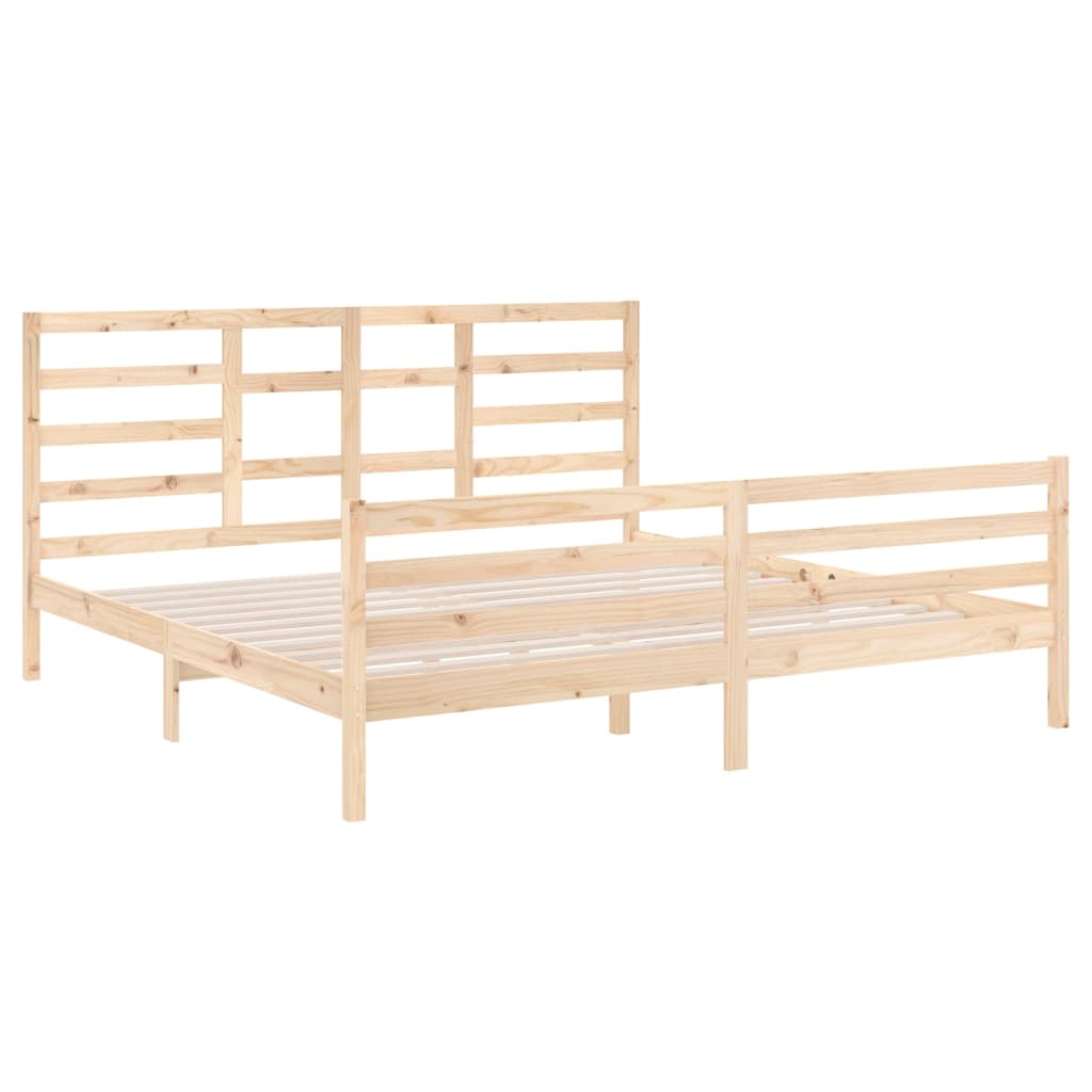 Bedframe Massief Hout 200X200 Cm