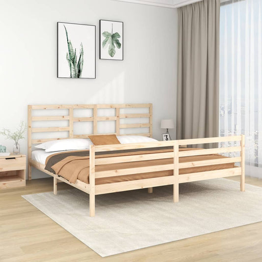Bedframe Massief Hout 200X200 Cm