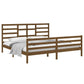 Bedframe Massief Hout Honingbruin 200X200 Cm