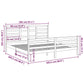 Bedframe Massief Hout Zwart 200X200 Cm