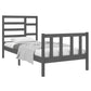 Bedframe Massief Hout Grijs 75X190 Cm 2Ft6 Small Single