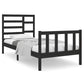 Bedframe Massief Hout Zwart 90X190 Cm 3Ft Single