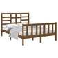 Bedframe Massief Hout Honingbruin 135X190 Cm 4Ft6 Double