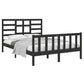 Bedframe Massief Hout Zwart 140X190 Cm
