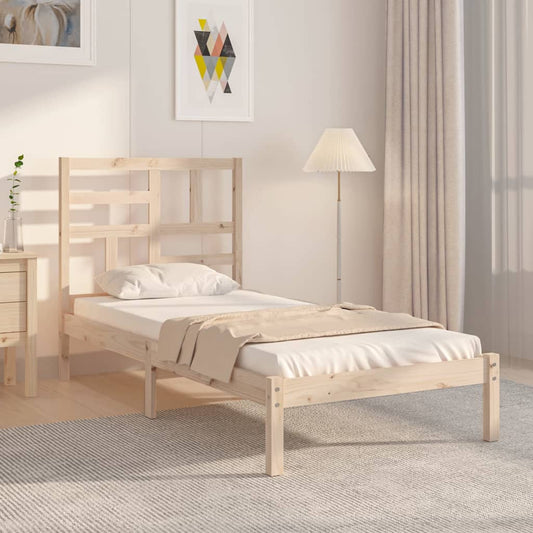 Bedframe Massief Hout 75X190 Cm 2Ft6 Small Single