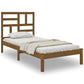 Bedframe Massief Hout Honingbruin 75X190 Cm 2Ft6 Small Single