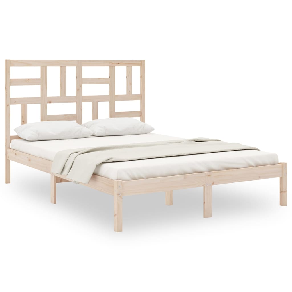 Bedframe Massief Hout 140X190 Cm