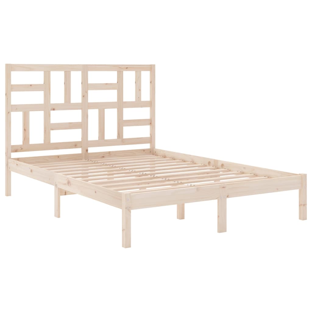 Bedframe Massief Hout 140X190 Cm