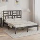 Bedframe Massief Hout Grijs 150X200 Cm 5Ft King Size